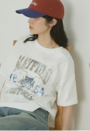 復古顏料印刷品 T